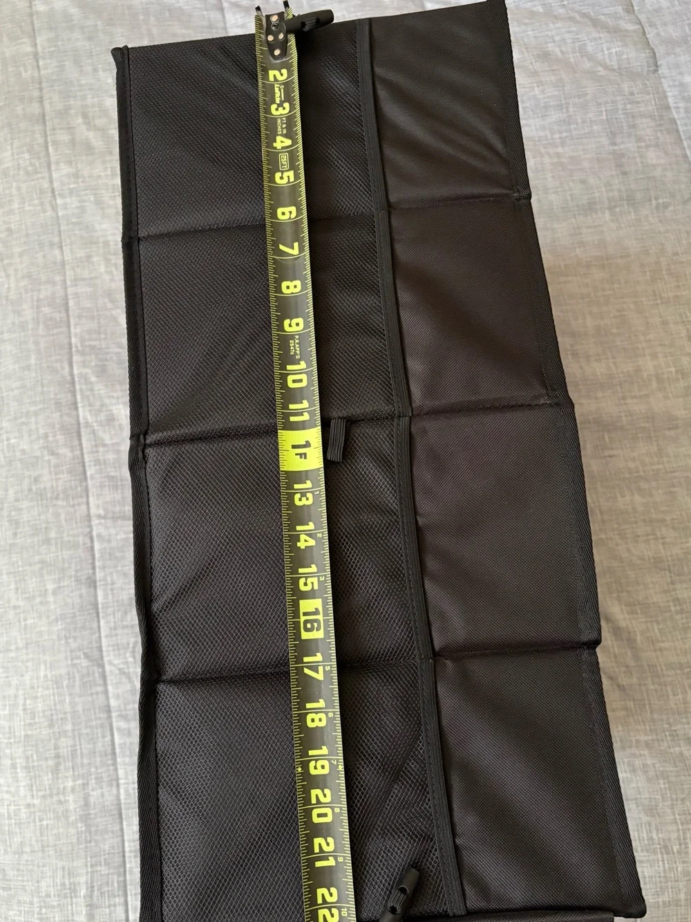 Black Foldable Car Storage Organizer with Dividers